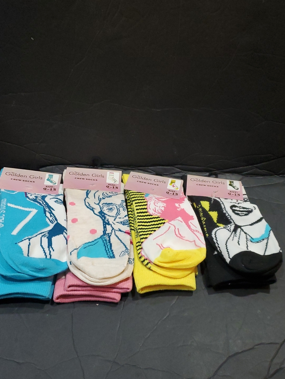 The Golden Girls 4piece crew socks set brand new